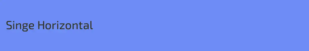 Singe Horizontal